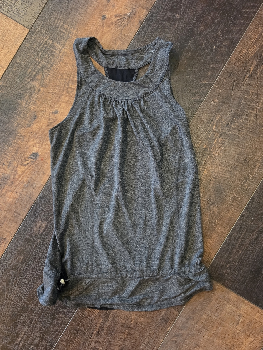 Lululemon Tank Top Womens Small Gray Cinch Hem Athletic